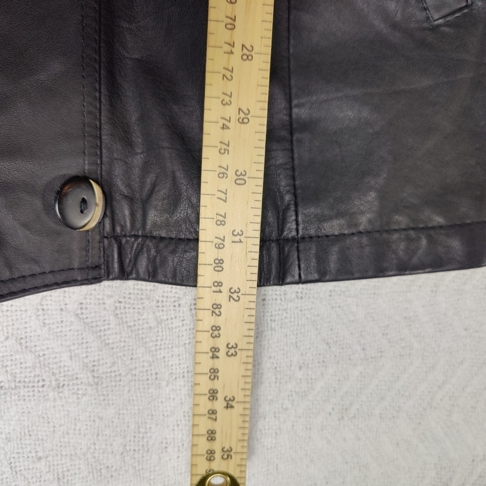 Vintage Leather Jacket Patchwork Floral Paisley E… - image 15